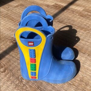 LEGO Kids Blue and Yellow Rain Boots